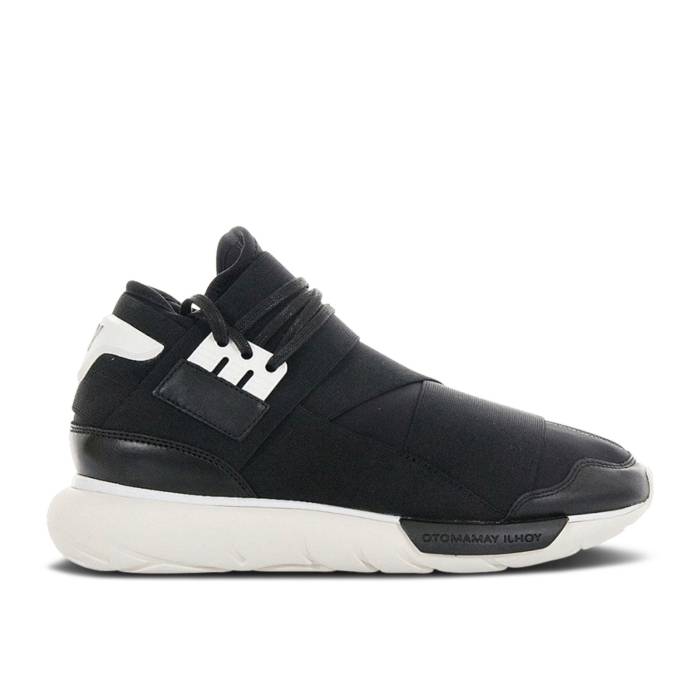 アディダス Adidas 【 Y-3 Qasa High \u0027Black White\u0027 Men Black/Black/Flat White 】 ご機嫌 メンズ 黒いこと 黒いこと 白いこと 白いこと