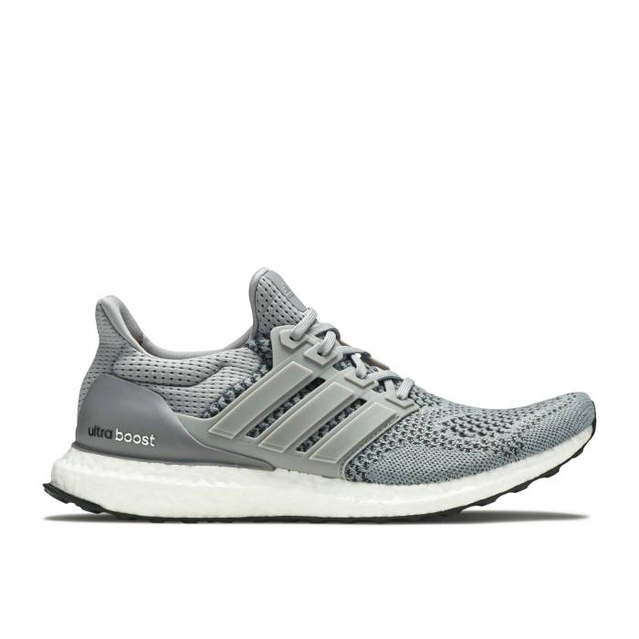 アディダス Adidas 【 Ultraboost 1.0 \u0027Wool Grey\u0027 Men Grey/Silver Metallic/Solar Red 】 メンズ 薄墨色 薄墨色 Silver しろがね色・しろがね色 Red 赤・赤いこと