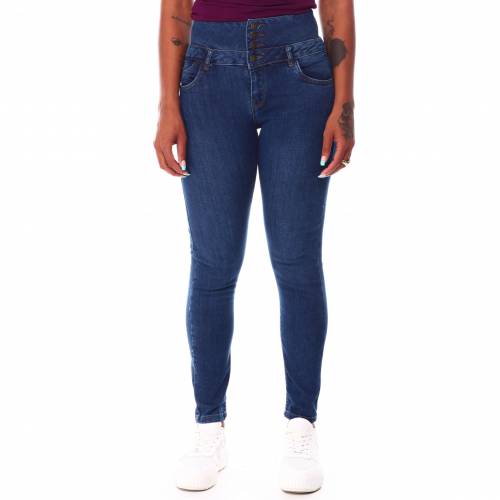 本店は ハイ ジーンズ 青色 ブルー レディース Fashion Lab High Waist Stacked Jeans Med Blue 手数料無料 Kanematsuusa Com