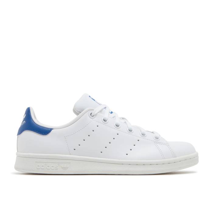 アディダス Adidas 【 Stan Smith J \u0027White Blue\u0027 Youth Footwear White/Footwear White/Equipment Blue 】 御坊っちゃん キッズ 白いこと 白いこと 青味 青み