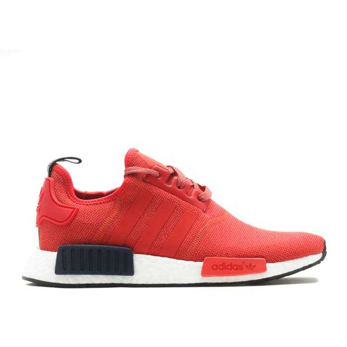アディダス Adidas 【 Wmns Nmd_R1 \u0027Vivid Red\u0027 Women Vivid Red/Vivid Red/Collegiate Navy 】 レディース Red 赤・赤いこと 紺色 米国海軍