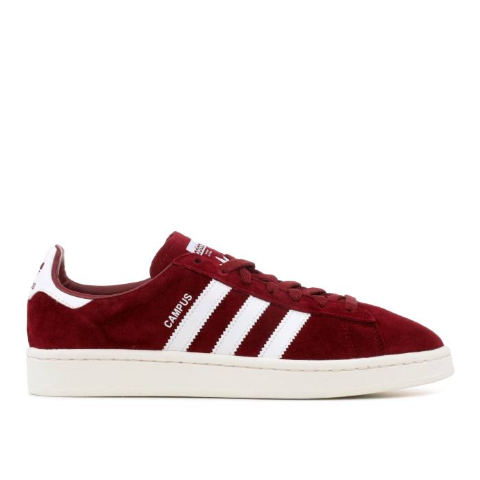 アディダス Adidas 【 Campus \u0027Collegiate Burgundy\u0027 Men Collegiate Burgundy/Running White/Chalk White 】 校庭 メンズ ぶどう酒色・バーガンディー 白いこと 白いこと