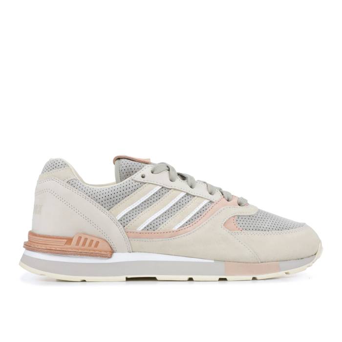 アディダス Adidas 【 Solebox X Quesence 'Italian Leathers Pack' Men Core White/Core White/Sesame 】 メンズ コア 白色 ホワイト｜スニケス