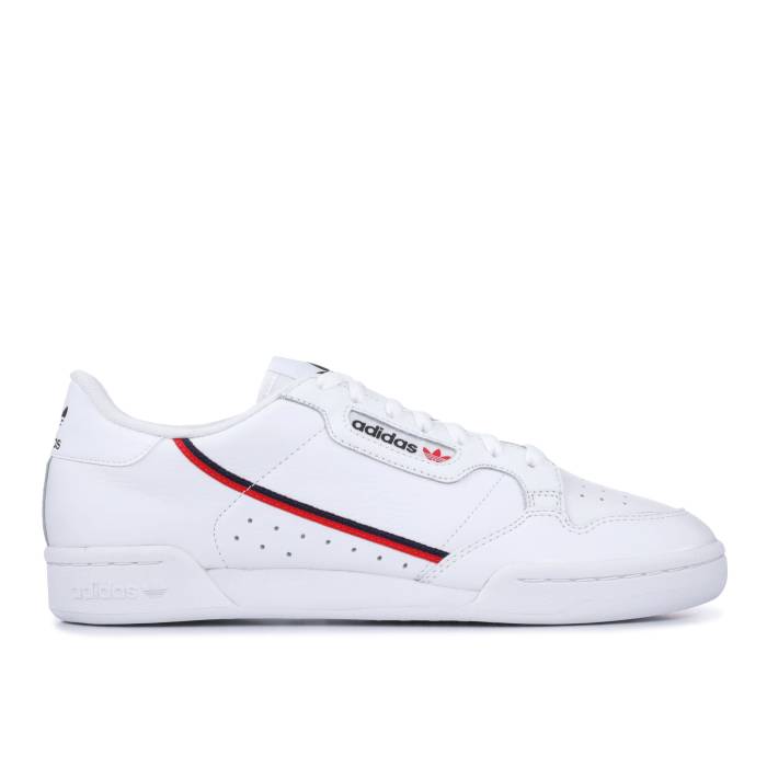 アディダス Adidas 【 Continental 80 Rascal Cloud White Men Cloud White/Scarlet/Collegiate Navy 】 メンズ 白色 ホワイト 紺色 ネイビー