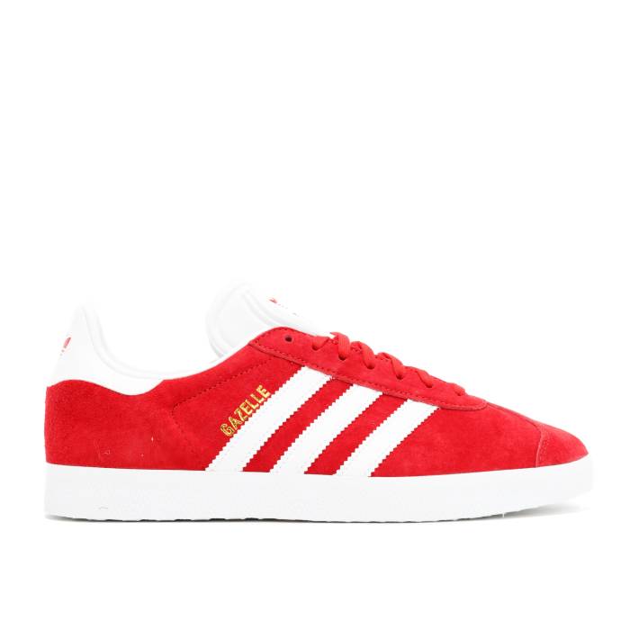 アディダス Adidas 【 Gazelle 'Scarlet' Men Scarlet/Footwear White/Gold Metallic 】 ガゼル メンズ 白色 ホワイト ゴールド