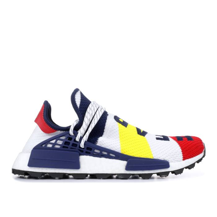 アディダス Adidas 【 Pharrell X Billionaire Boys Club X Nmd Human Race Trail \u0027Bbc\u0027 Men Footwear White/Scarlet/Dark Blue 】 野球クラブ NMD メンズ 白いこと 白いこと 青碧 青碧