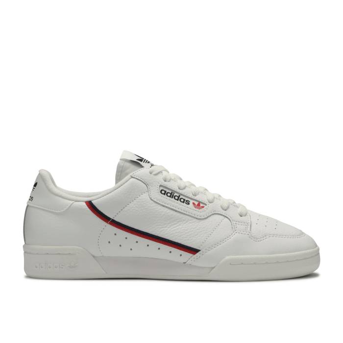 アディダス Adidas 【 Continental 80 'White Navy Scarlet' Men Cloud White/Scarlet/Collegiate Navy 】 紺色 ネイビー メンズ 白色 ホワイト 紺色 ネイビー
