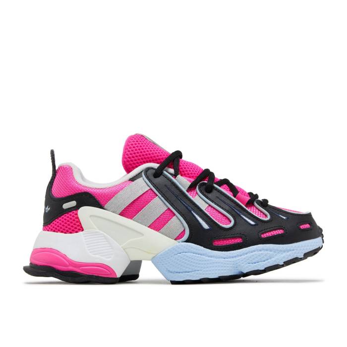 アディダス Adidas 【 Wmns Eqt Gazelle \u0027Shock Pink\u0027 Women Shock Pink/Silver Metallic/Glow Blue 】 ガゼル レディース ぼうぜん自失 pink サクラ色 Silver しろがね色・しろがね色 青み 青色