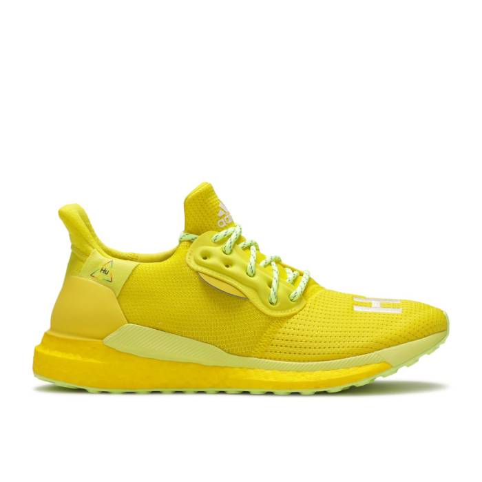 アディダス Adidas 【 Pharrell X Solar Hu Glide Bright Yellow Men Bright Yellow/Running White/Solar Yellow 】 グライド メンズ yellow 黄色・イエロー 白色 ホワイト