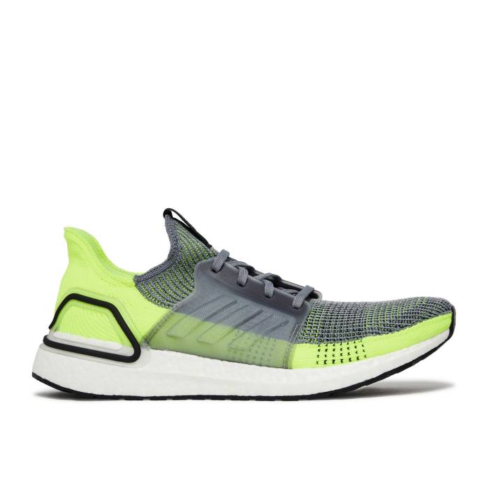アディダス Adidas 【 Ultraboost 19 \'Grey Yellow\' Men Grey Three/Grey Three/Core Black 】 メンズ 灰色 グレー コア 黒色 ブラック|スニケス