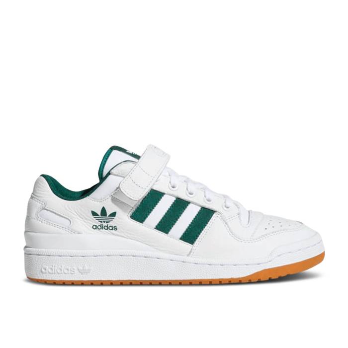 アディダス Adidas 【 Forum Low \u0027White Green Gum\u0027 Men Cloud White/Collegiate Green/Gum 】 討論会 green 緑・緑であること メンズ 白いこと 白いこと green 緑・緑であること
