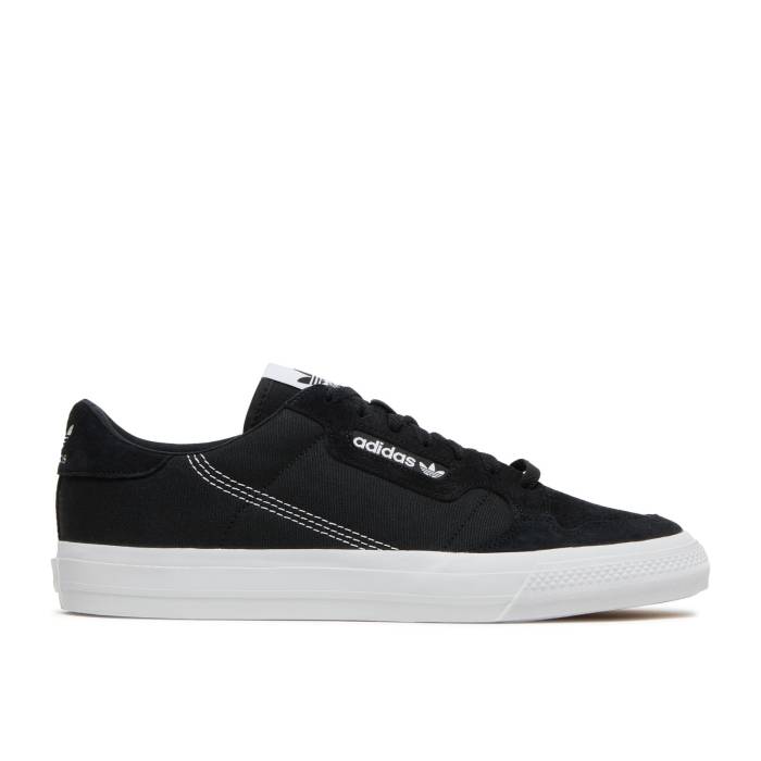 アディダス Adidas 【 Continental Vulc \u0027Core Black\u0027 Men Core Black/Cloud White/Core Black 】 メンズ 中核グループ 黒いこと 黒いこと 白いこと 白いこと