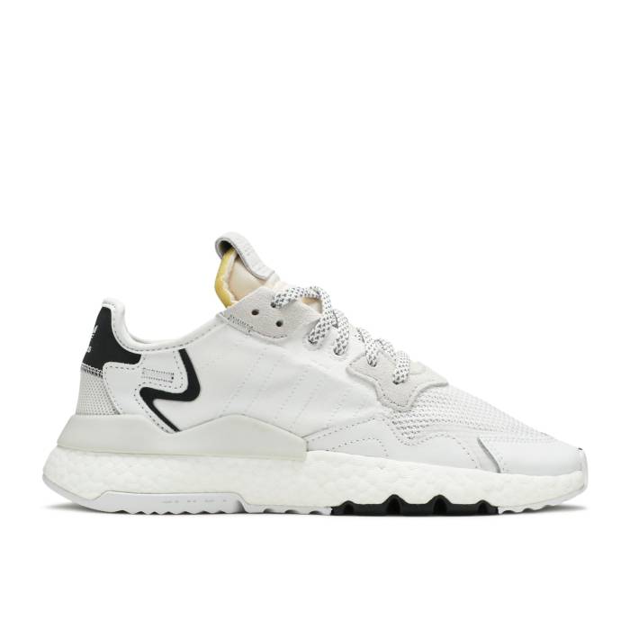 アディダス Adidas 【 Nite Jogger J \u0027Cloud White\u0027 Youth Cloud White/Cloud White/Crystal White 】 ジョガーパンツ 御坊っちゃん キッズ 白いこと 白いこと