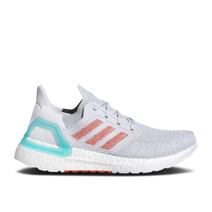 アディダス Adidas 【 Wmns Primeblue Ultraboost 20 'True Orange' Women Dash Grey/True Orange/Blue Spirit 】 レディース 灰色 グレー orange 橙・オレンジ 青色 ブルー｜スニケス