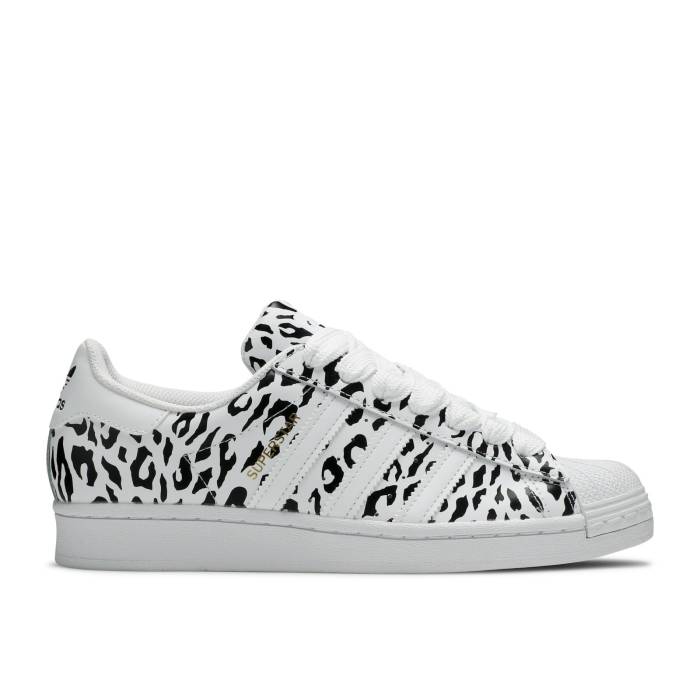 アディダス Adidas 【 Wmns Superstar 'Cheetah Print' Women Cloud White/Core Black/Gold Metallic 】 Superstar スーパースター レディース 白色 ホワイト コア 黒色 ブラック ゴールド|スニケス