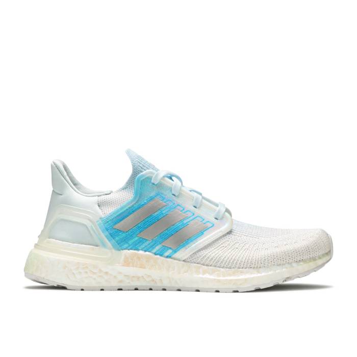 アディダス Adidas 【 Wmns Ultraboost 20 \u0027Sky Tint\u0027 Women Cloud White/Silver Metallic/Sky Tint 】 レディース 白いこと 白いこと Silver しろがね色・しろがね色 天の原