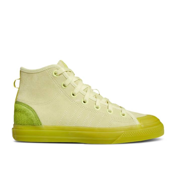 アディダス Adidas 【 Wmns Nizza Hi Rf \u0027Ice Yellow Green\u0027 Women Ice Yellow/Green/Off White 】 yellow 黄味がかった・黄色 レディース yellow 黄味がかった・黄色 green 緑・緑であること 白いこと 白いこと
