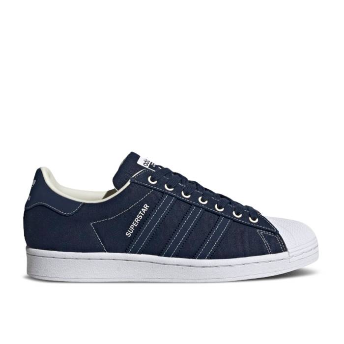 アディダス Adidas 【 Superstar Collegiate Navy Men Collegiate Navy/Collegiate Navy/Off White 】 Superstar スーパースター メンズ 紺色 ネイビー 白色 ホワイト