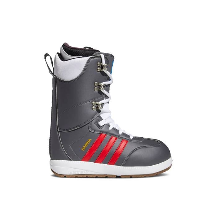 アディダス Adidas 【 Samba Adv Boot Grey Scarlet Men Grey Five/Scarlet/Gold Metallic 】 サンバ ブーツ メンズ 灰色 グレー ゴールド