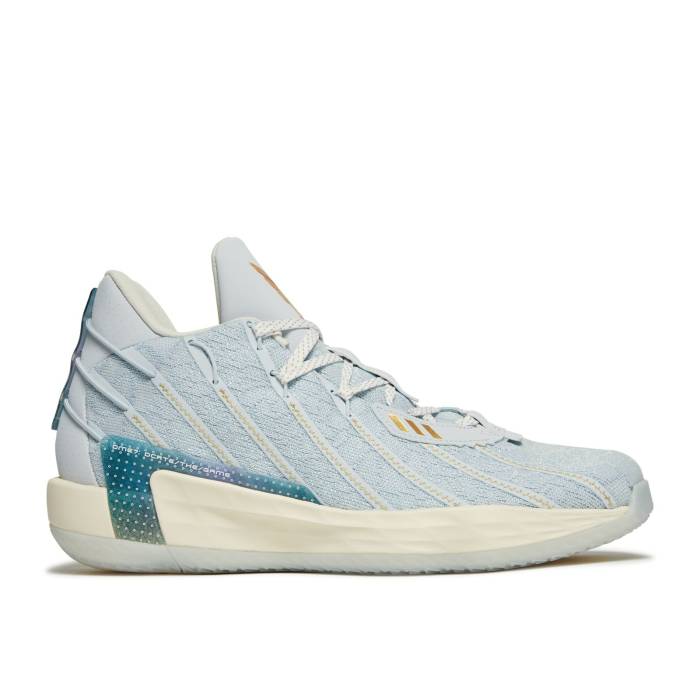 アディダス Adidas 【 Dame 7 \u0027Christmas Pack\u0027 Men Halo Blue/Cream White/Cloud White 】 メンズ 青碧 青碧 皮膚軟化剤 白いこと 白いこと