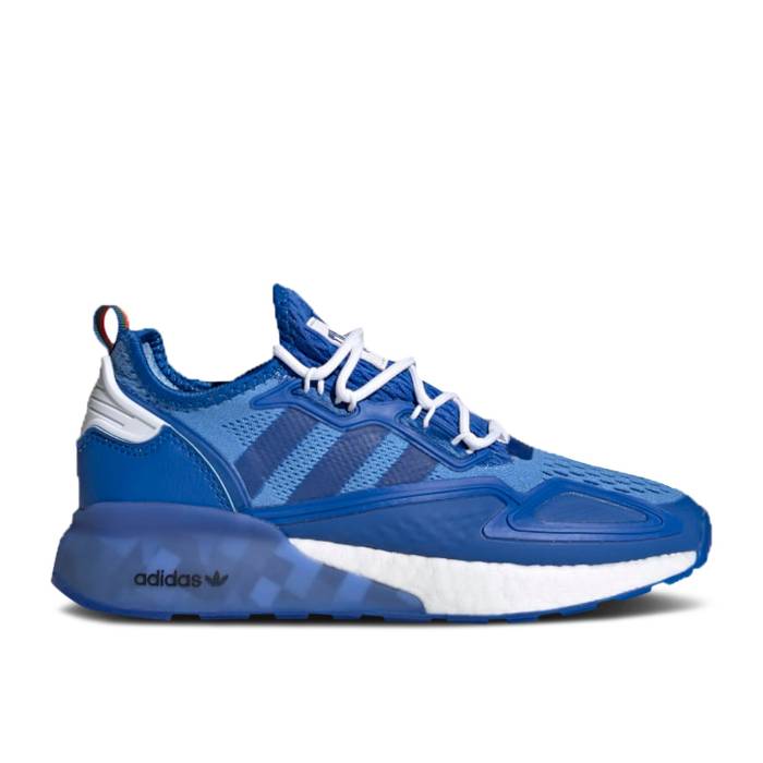 アディダス Adidas 【 Ninja X Zx 2K Boost J 'Time In - Blue' Youth Blue/Cloud White/Collegiate Green 】 ブースト ジュニア キッズ 青色 ブルー 白色 ホワイト green 緑・グリーン|スニケス