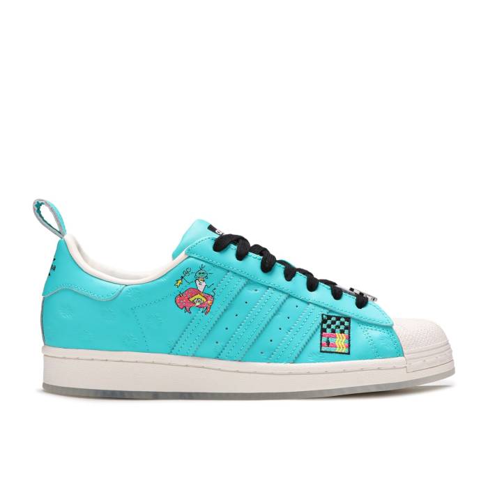 アディダス Adidas 【 Arizona X Superstar \u0027Have An Iced Day - Teal White\u0027 Men Chalk White/Chalk White/Chalk White 】 アリゾナ Superstar はやりっ子 メンズ 白いこと 白いこと メンズ靴-靴