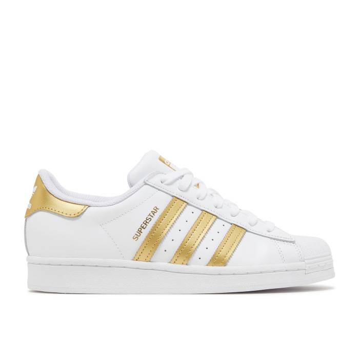 アディダス Adidas 【 Wmns Superstar White Gold Metallic Women Cloud White/Gold Metallic/Cloud White 】 Superstar スーパースター ゴールド レディース 白色 ホワイト ゴールド