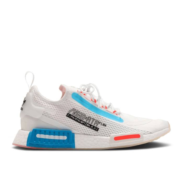 アディダス Adidas 【 Nmd_R1 Spectoo White Shock Blue Men Cloud White/Solar Red/Shock Blue 】 ショック メンズ 白色 ホワイト Red 赤・レッド ショック 青色 ブルー
