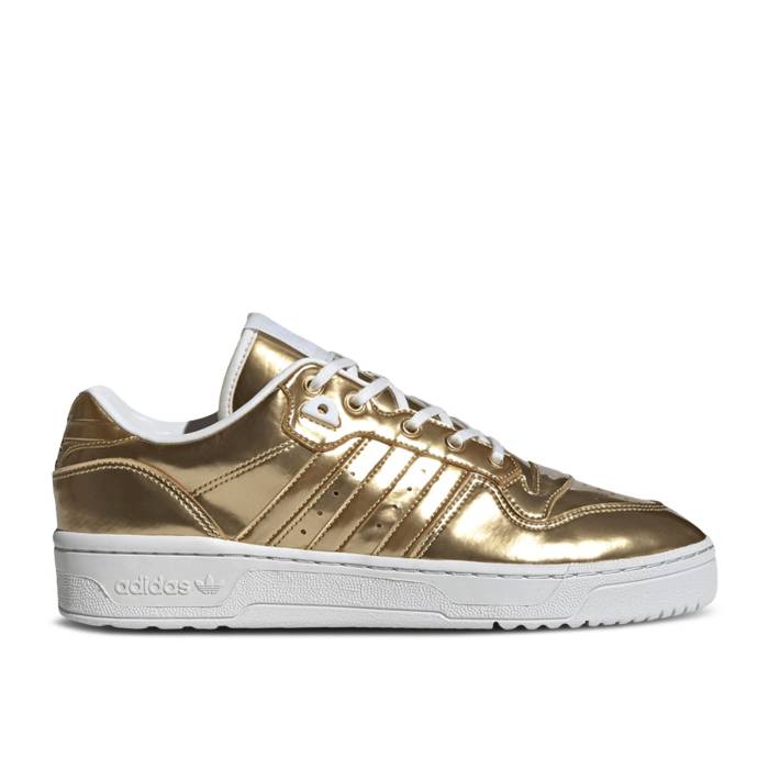アディダス Adidas 【 Rivalry Low \u0027Gold Metallic\u0027 Men Gold Metallic/Gold Metallic/Crystal White 】 メンズ ゴールド 白いこと 白いこと