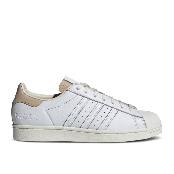 アディダス Adidas 【 Superstar 'Size Tag - Cloud White Brown' Men Cloud White/Cloud White/Off White 】 Superstar スーパースター タグ 白色 ホワイト メンズ 白色 ホワイト