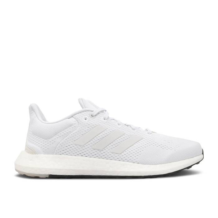 アディダス Adidas 【 Pureboost 21 \u0027White Dash Grey\u0027 Men Cloud White/Cloud White/Dash Grey 】 メンズ 白いこと 白いこと 薄墨色 薄墨色
