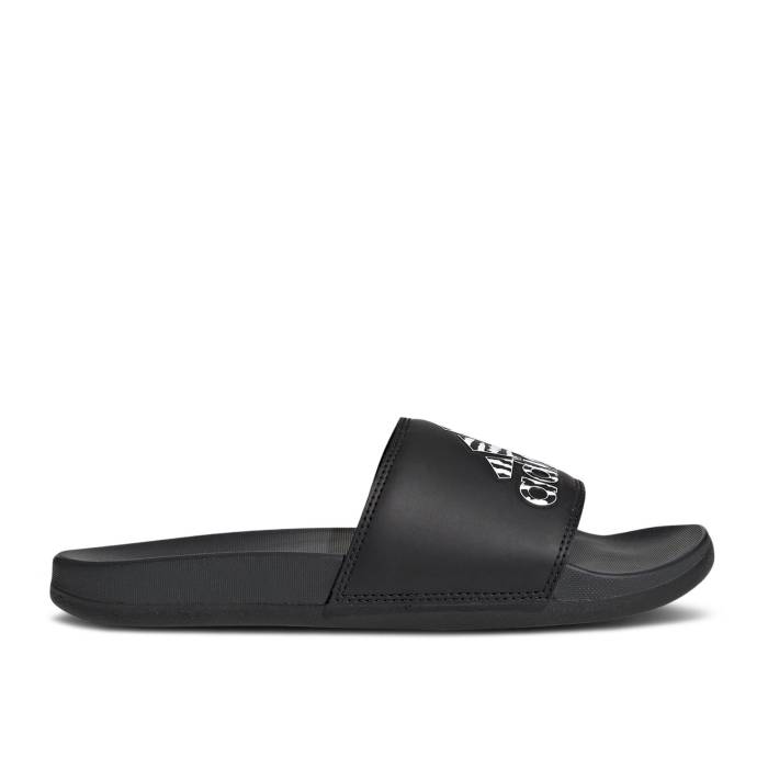 アディダス Adidas 【 Wmns Adilette Comfort Slide 'Black Zebra' Women Core Black/Core Black/Carbon 】 アディレッタ Slide サンダル レディース コア 黒色 ブラック カーボン
