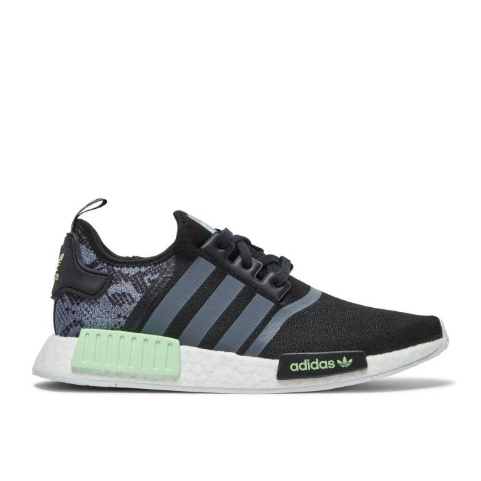 アディダス Adidas 【 Nmd_R1 'Snakeskin' Men Core Black/Cloud White/Lime 】 メンズ コア 黒色 ブラック 白色 ホワイト ライム｜スニケス 39,000円