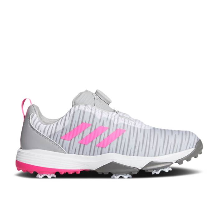 アディダス Adidas 【 Codechaos Boa J \u0027Grey Screaming Pink\u0027 Youth Grey Two/Screaming Pink/Grey Four 】 御坊っちゃん キッズ 薄墨色 薄墨色 pink サクラ色