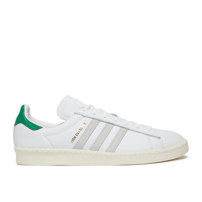 アディダス Adidas 【 Kith X Campus 80S \u0027Classics Program\u0027 Men White/Fairway/Gold 】 構内 メンズ 白いこと 白いこと ゴールド