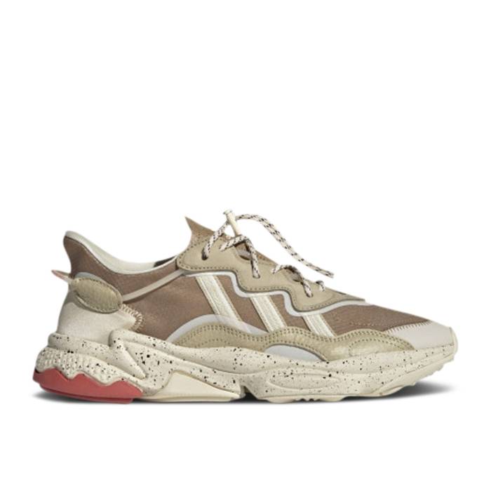 アディダス Adidas 【 Ozweego Cardboard Men Cardboard/Savanna/Halo Ivory 】 メンズ アイボリー