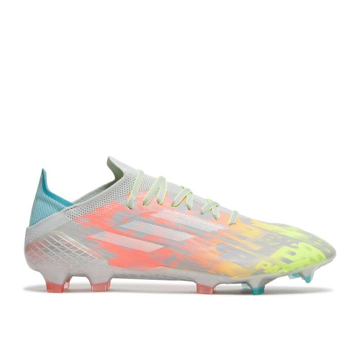 アディダス Adidas 【 X Speedflow.1 Fg 'Numbersup' Men Clear Onix/Cloud White/Solar Yellow 】 メンズ 白色 ホワイト yellow 黄色・イエロー｜スニケス