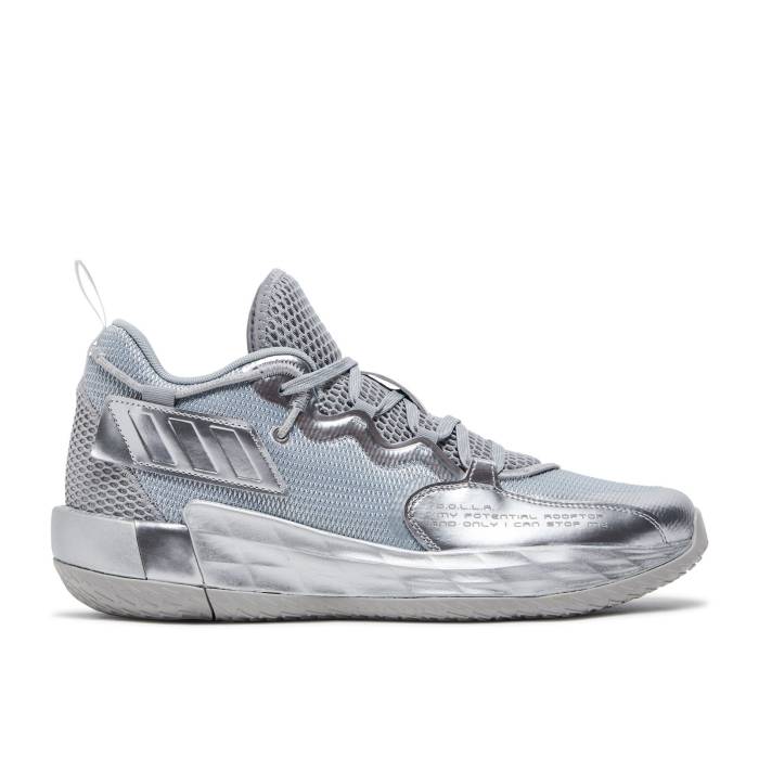 アディダス Adidas 【 Dame 7 Extply 'Silver Metallic' Men Grey Two/Silver Metallic/Cloud White 】 メンズ 灰色 グレー Silver 銀色・シルバー 白色 ホワイト