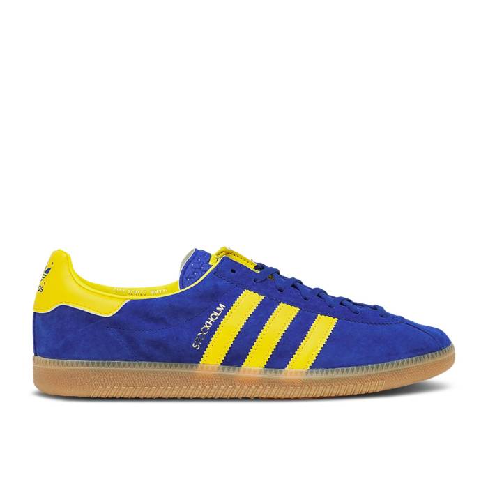 アディダス Adidas 【 Stockholm \u0027Royal Blue Yellow Gum\u0027 Men Team Royal Blue/Team Yellow/Gum 4 】 青み 青色 yellow 黄味がかった・黄色 メンズ Team 野球クラブ 青み 青色 yellow 黄味がかった・黄色