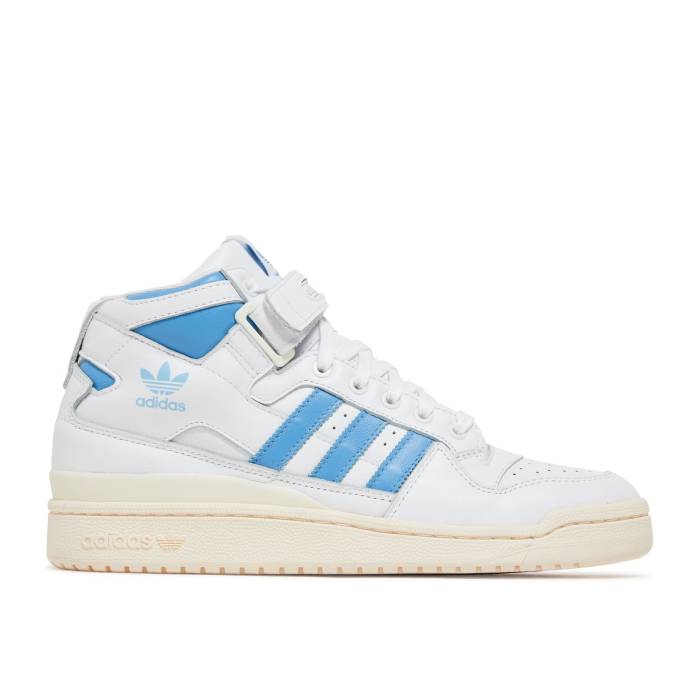 アディダス Adidas 【 Forum High 'White Light Blue' Men Cloud White/Light Blue/Cloud White 】 フォーラム ハイ メンズ 白色 ホワイト 青色 ブルー