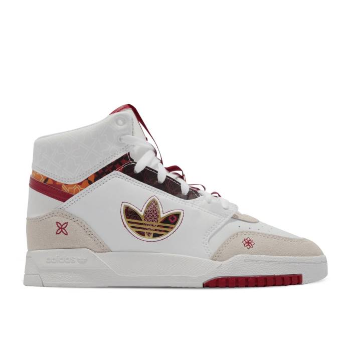 アディダス Adidas 【 Drop Step Xl \u0027Chinese New Year\u0027 Men Footwear White/Metallic Gold/Rich Red 】 メンズ 白いこと 白いこと ゴールド Red 赤・赤いこと