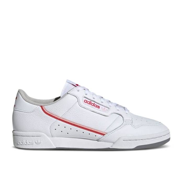 アディダス Adidas 【 Continental 80 \u0027White Glory Red\u0027 Men Cloud White/Vapour Pink/Glory Red 】 メンズ 白いこと 白いこと pink さくら色 Red 赤・赤いこと スニーカー-メンズ靴-靴