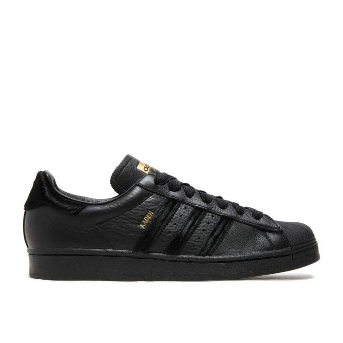 アディダス Adidas 【 Kader Sylla X Superstar Adv 'Monochrome Black' Men Core Black/Core Black/Gold Metallic 】 Superstar スーパースター メンズ コア 黒色 ブラック ゴールド