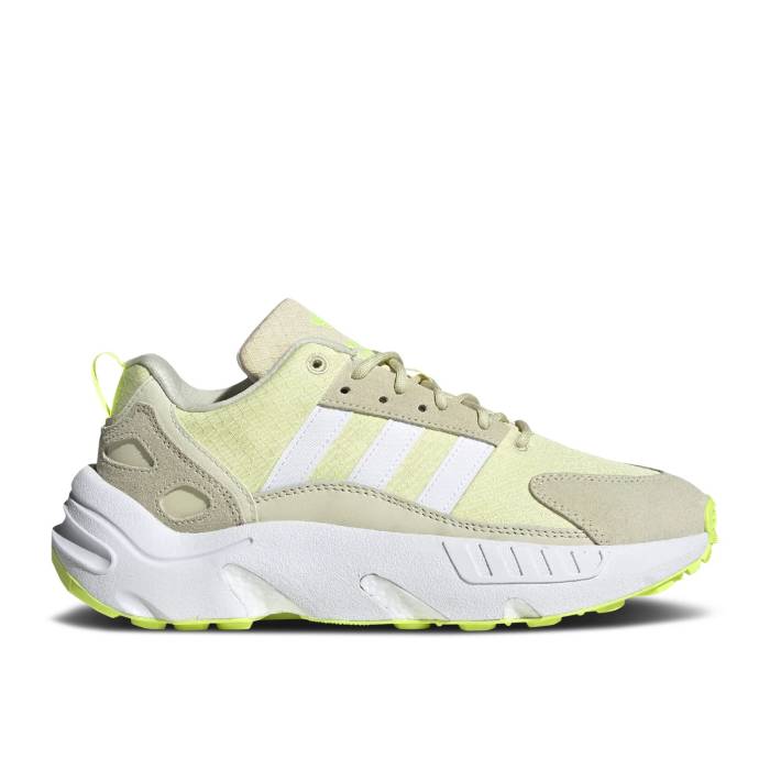 アディダス Adidas 【 Wmns Zx 22 Boost \u0027Sand Yellow Tint\u0027 Women Sand/Cloud White/Yellow Tint 】 ブースト yellow 黄味がかった・黄色 レディース 砂色・真砂 白いこと 白いこと yellow 黄味がかった・黄色