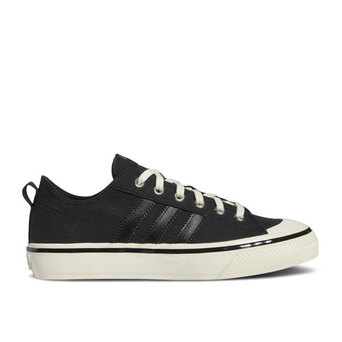 アディダス Adidas 【 Nizza Rf 74 \u0027Black White\u0027 Men Core Black/Cloud White/Gum Three 】 メンズ 中核グループ 黒いこと 黒いこと 白いこと 白いこと