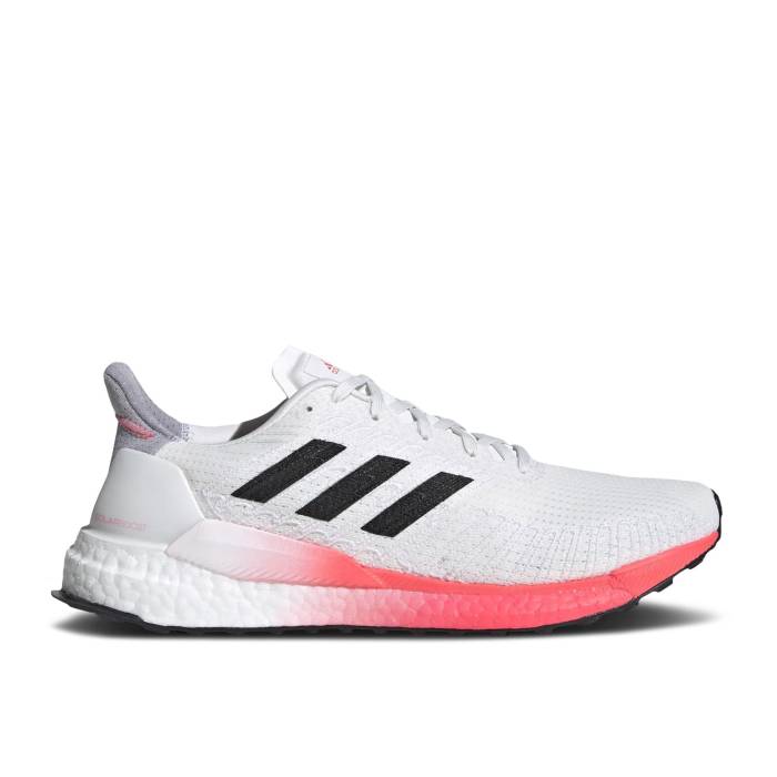 アディダス Adidas 【 Solar Boost 19 White Pink Men Crystal White/Core Black/Copper Metallic 】 ブースト メンズ 白色 ホワイト コア 黒色 ブラック 銅色 コッパー