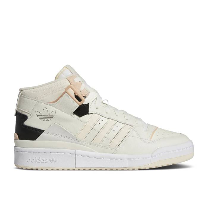 アディダス Adidas 【 Forum Exhibit Mid 'Off White Halo Blush' Men Off White/Halo Blush/Core Black 】 フォーラム ミッド 白色 ホワイト メンズ 白色 ホワイト コア 黒色 ブラック|スニケス