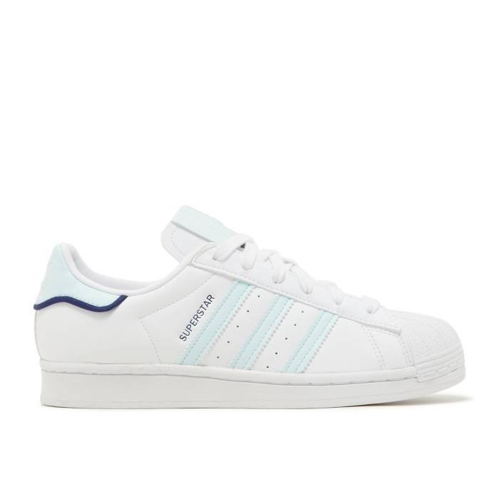 アディダス Adidas 【 Wmns Superstar \u0027White Almost Blue\u0027 Women Cloud White/Almost Blue/Night Sky 】 Superstar はやりっ児 レディース 白いこと 白いこと 青碧 青碧 ナイト爵 天の原