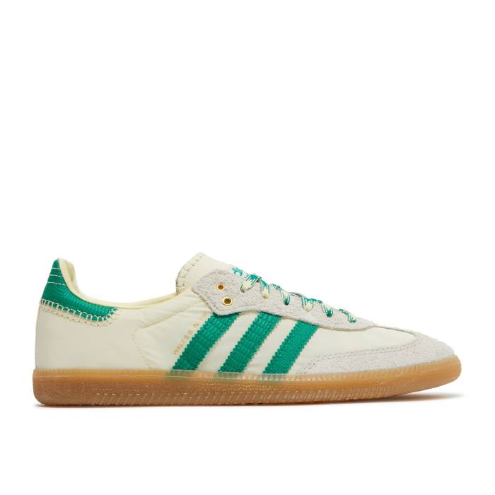 アディダス Adidas 【 Wales Bonner X Samba Cream White Bold Green Men Cream White/Bold Green/Easy Yellow 】 サンバ 白色 ホワイト メンズ クリーム 白色 ホワイト green 緑・グリーン yellow 黄色・イエロー