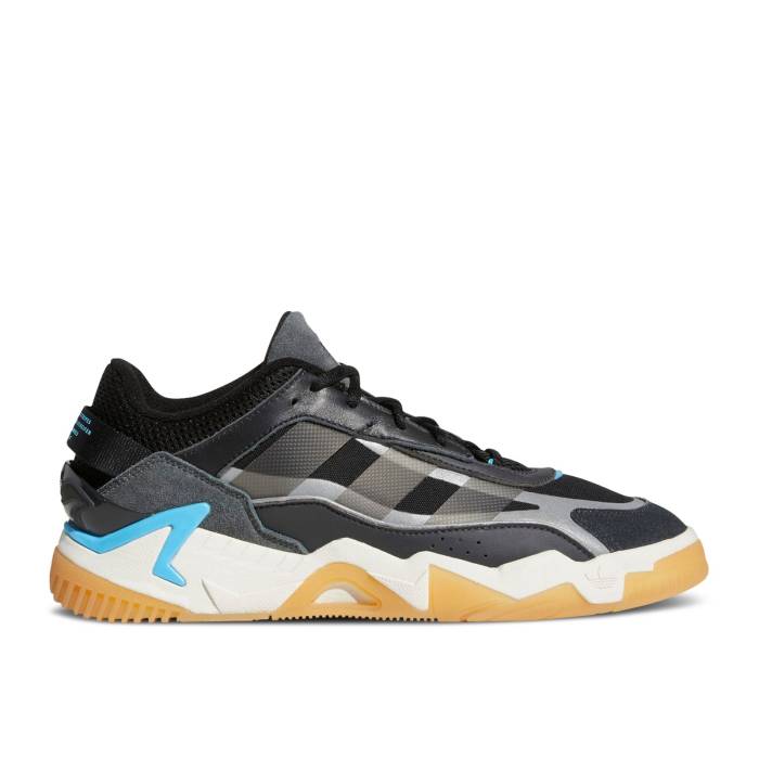 アディダス Adidas 【 Niteball 2.0 'Black Gum' Men Core Black/Sky Rush/Gum 】 メンズ コア 黒色 ブラック スカイ rush ラッシュ｜スニケス